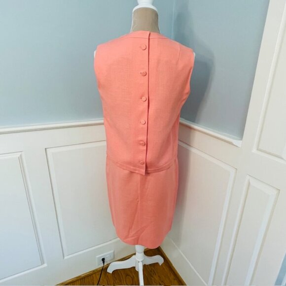 Vintage 1960's Jackie O Moygashel Irish Linen Skirt Suit Small - Picture 4 of 14